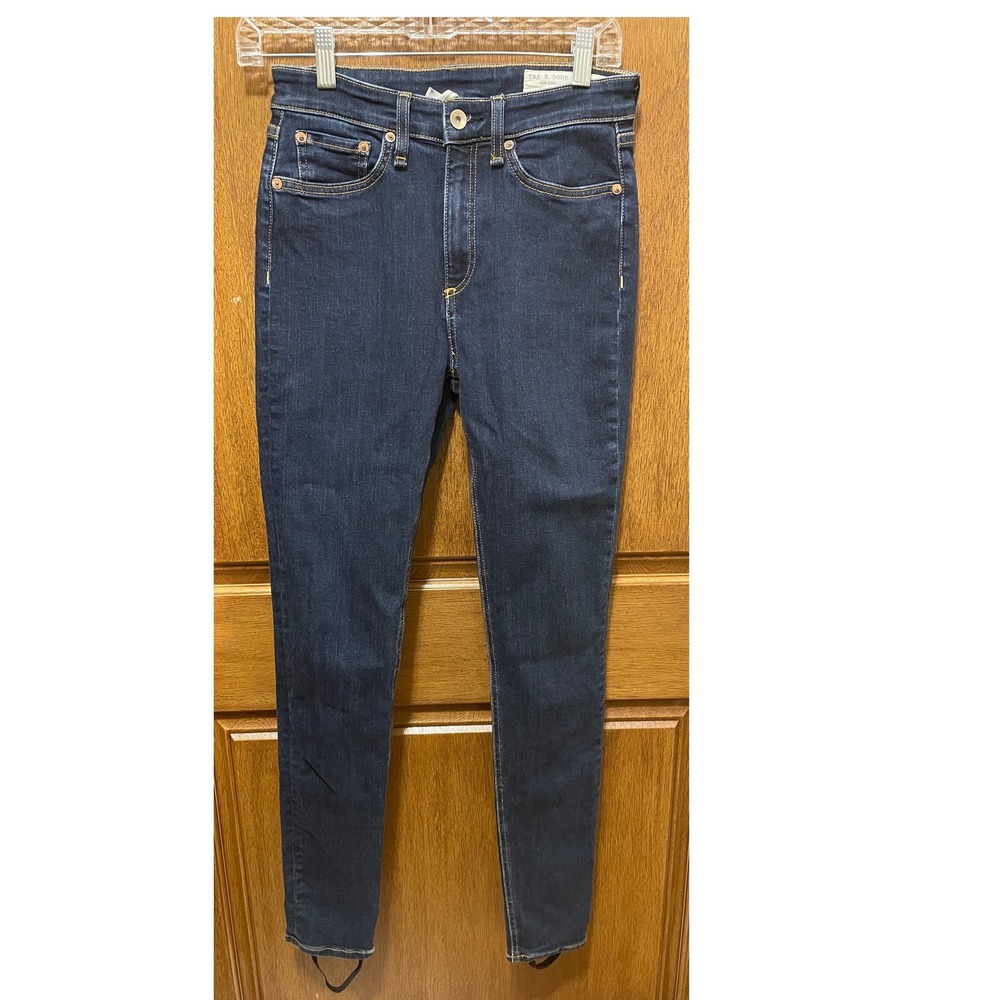 rag & bone Nina High Rise Skinny limited edition Stirrup Jeans Dark Wash Size 25